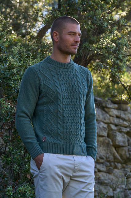 Pull Aran Sauge