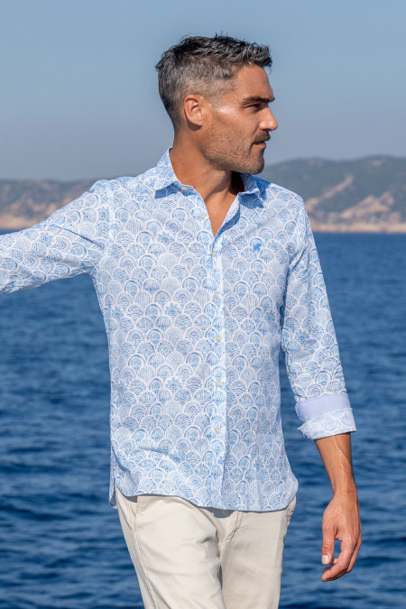 Linen Azulejo Shirt