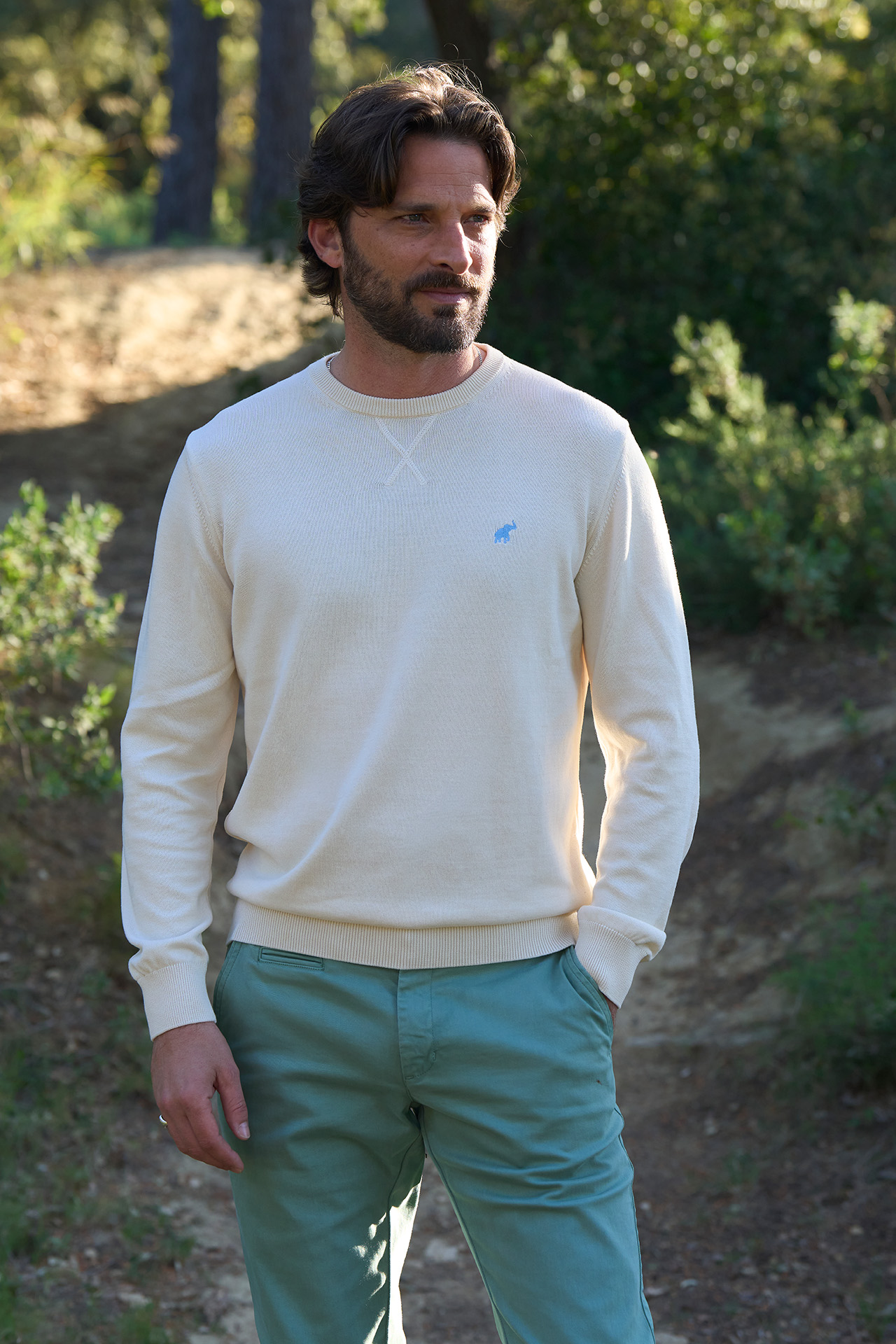Pull Clark Écru