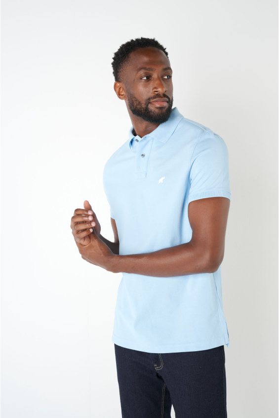 Polo Classique Bleu Lin Polos Homme Peter Polo