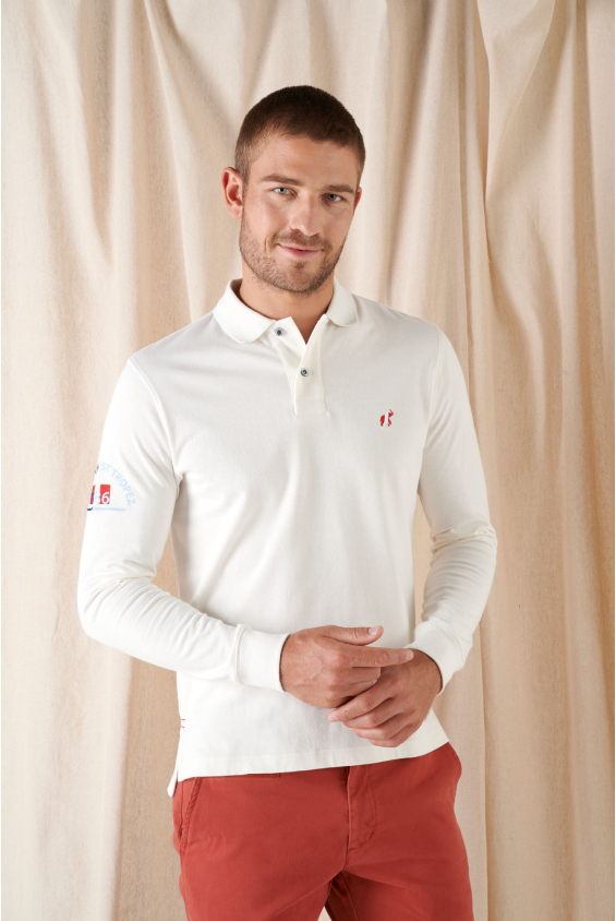 Polo Chic Andrea Ecru Polos Homme Peter Polo
