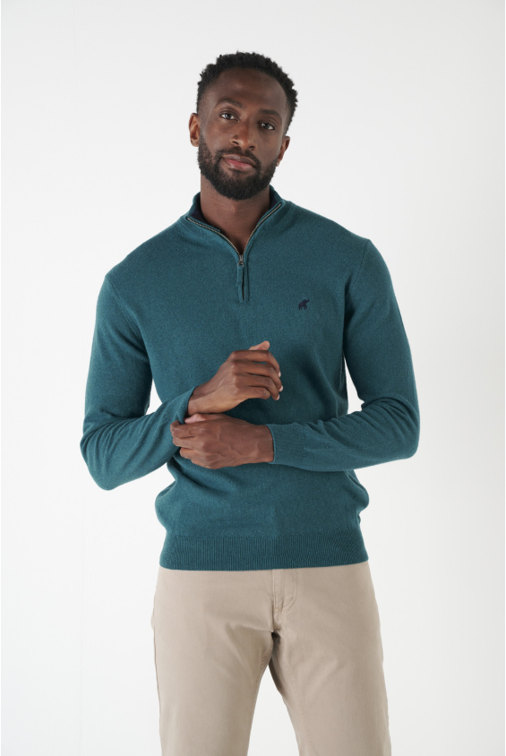 Pull homme bleu canard best sale