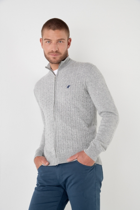 Pull Byron Gris Clair Chiné
