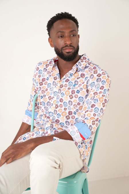 Chemise Fossil imprimée