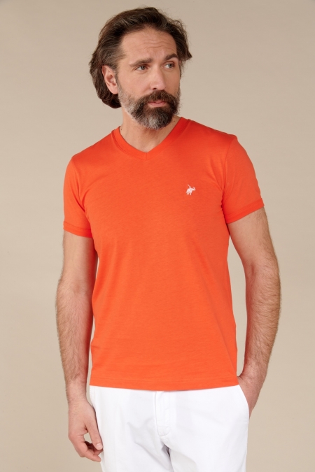 T-shirt Jules col V fiesta