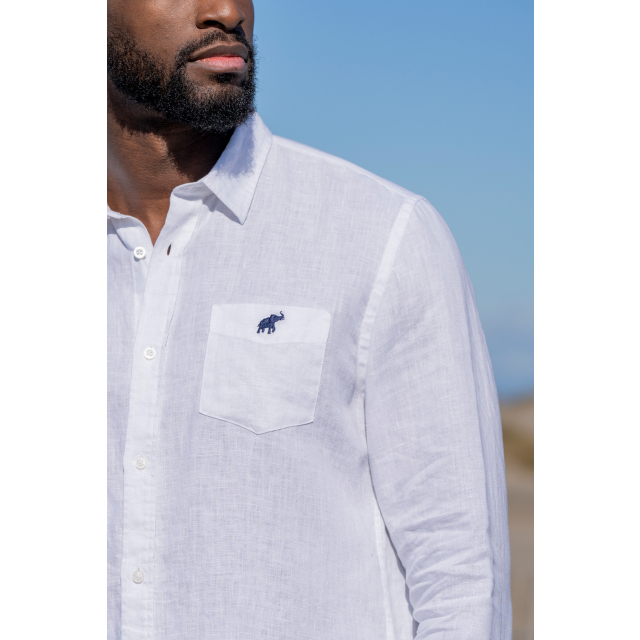 Chemise Floral Blanc