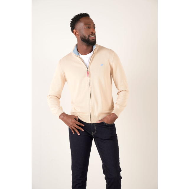 Gilet zippé Bold Beige
