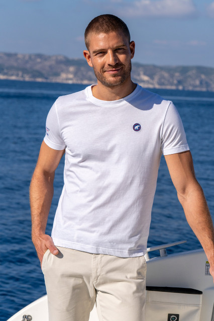 T-shirt Emblema Blanc
