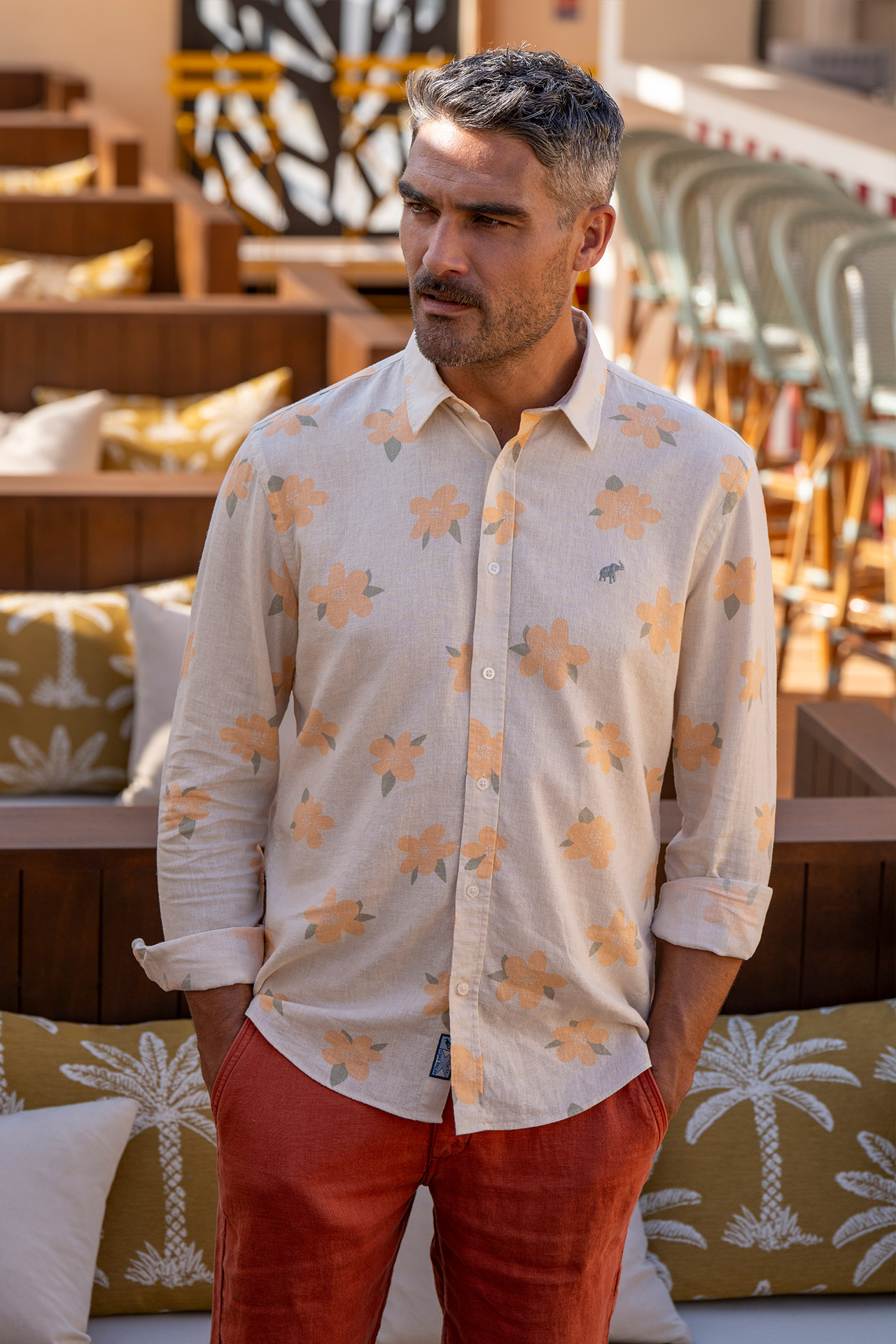 Chemise Flor Beige
