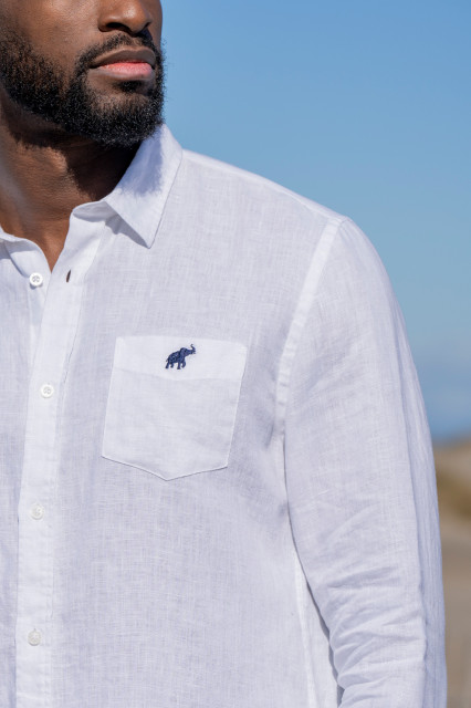 Chemise Floral Blanc