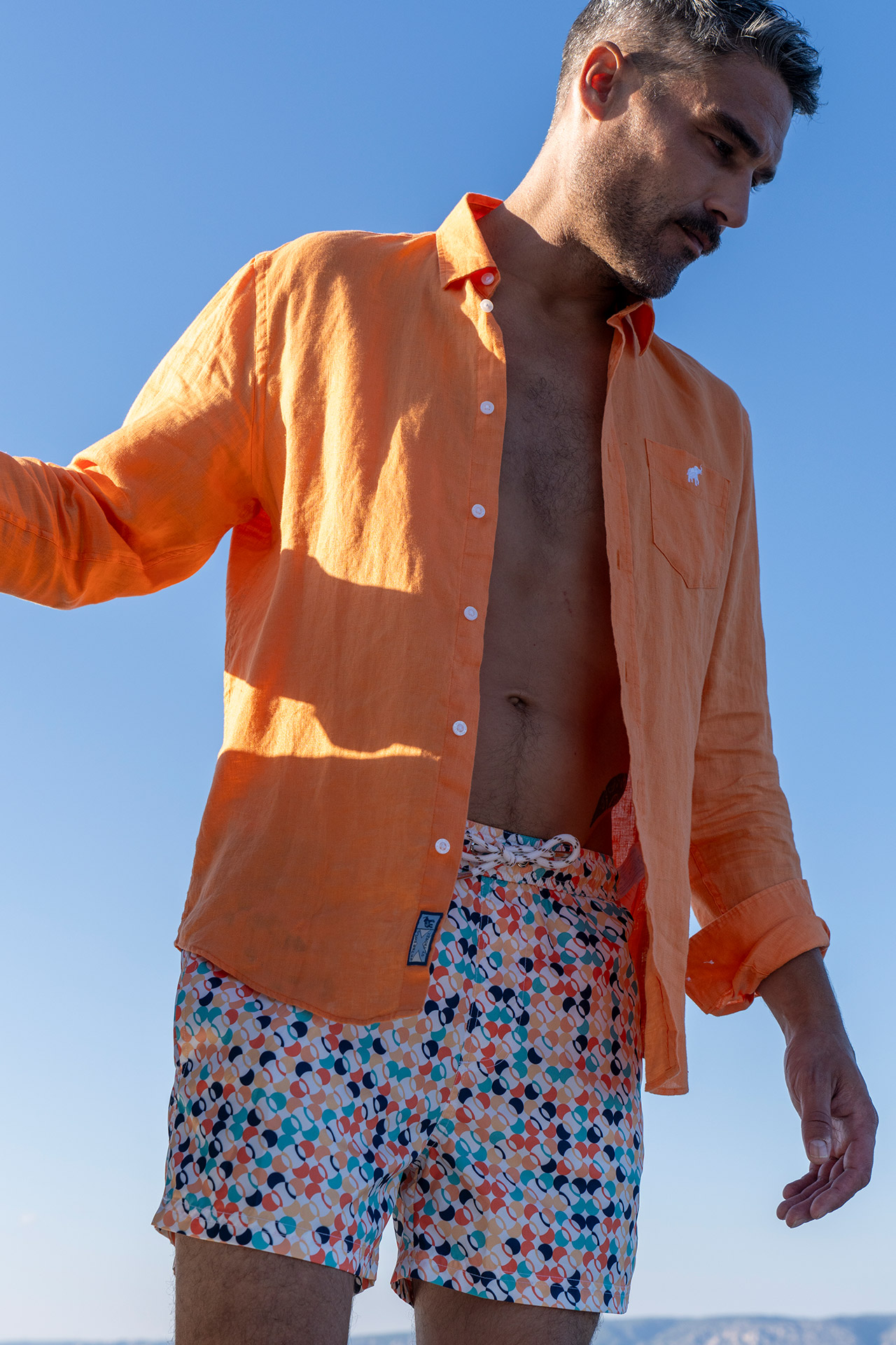 Papaya Floral Shirt