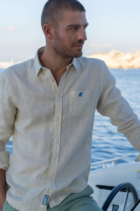 Chemise Floral Beige