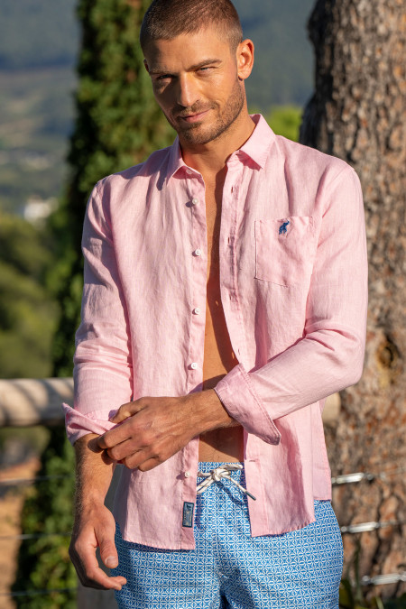 Pink Floral Shirt