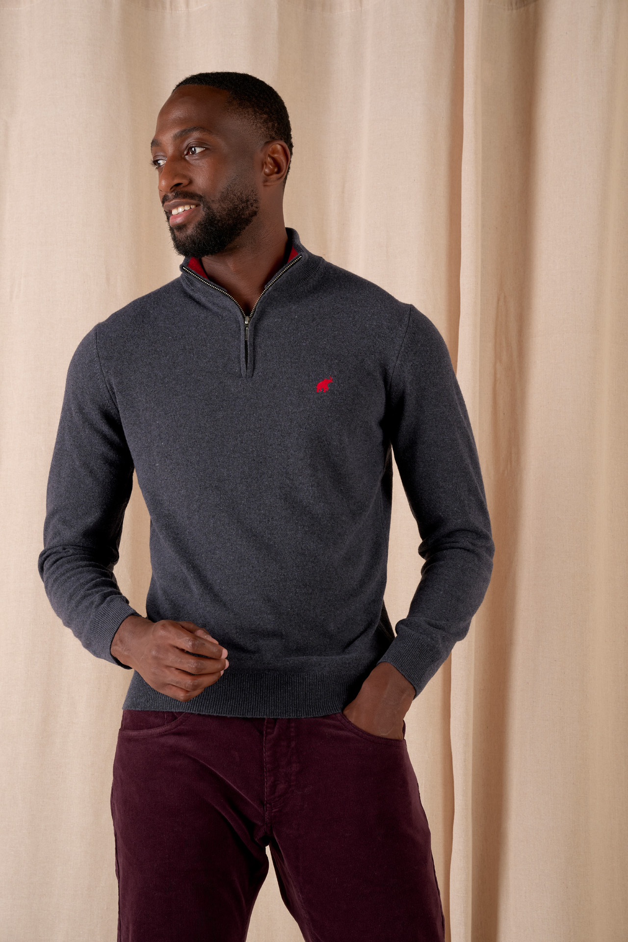 Pull Billy Gris foncé chiné