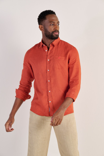Chemise Floral Brique