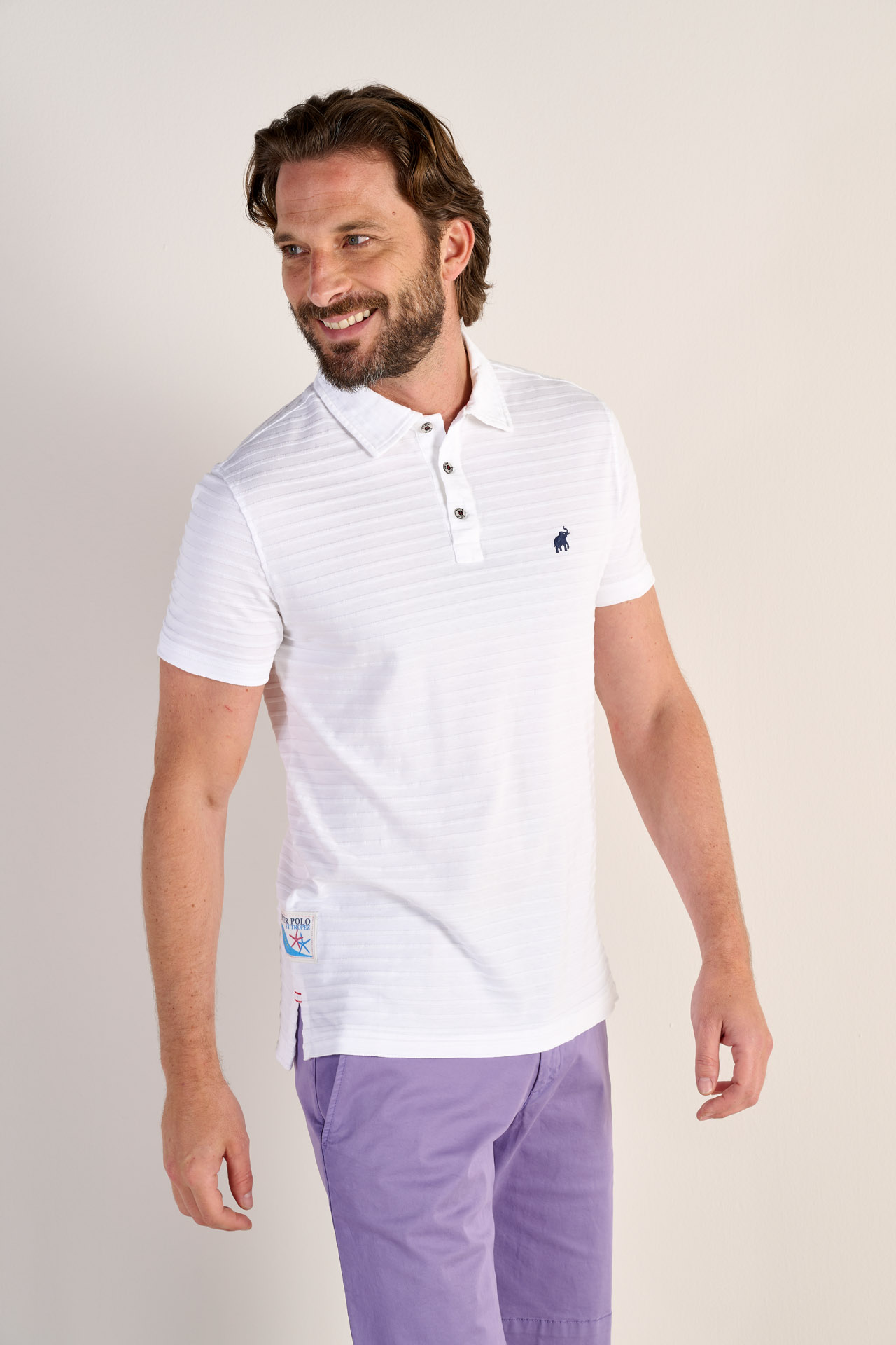 White Cancun Polo Shirt