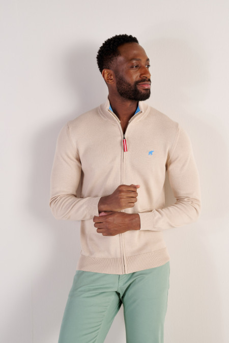 Safari Bold Zip up Cardigan