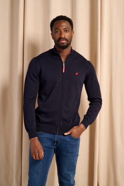 Navy Bold Cardigan
