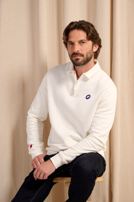 Sweat Sporty Écru