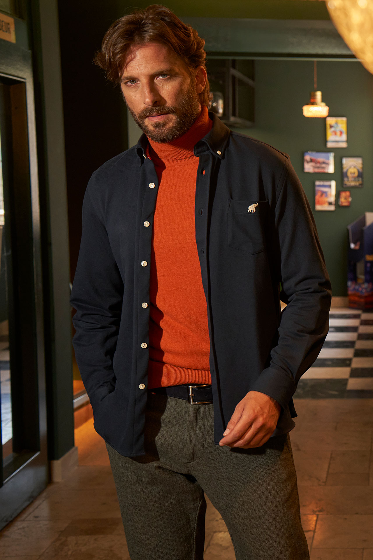 Chemise Lazaro Marine